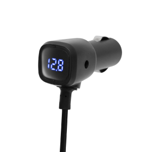 SAL autós feszültségelosztó és USB töltő, 3.4A USB töltő, max.80Watt, fém burkolat, Voltmérő, autó-akkumulátor állapotának ellenőrzése, 12/24V járműve