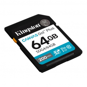 64GB SDXC Kingston Canvas Go! Plus UHS-I U3 V30  (SDG4/64GB)