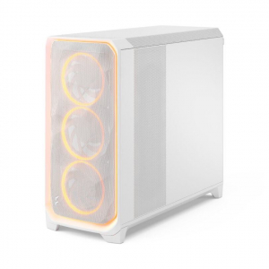 Fractal Design Meshify 3 XL táp nélküli ablakos ház Ambience Pro RGB White TG Clear Tint - fehér (FD-C-MES3X-05)