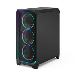 Fractal Design Meshify 3 táp nélküli ablakos ház Ambience Pro RGB Black TG Light Tint - fekete (FD-C-MES3A-03)