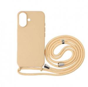 Cellect iPhone 16 nyakba akaszthat&oacute;s fesztiv&aacute;ltok barack (CEL-FEST-IPH16PE-PE)