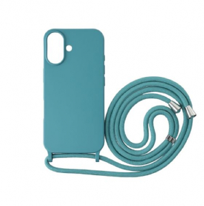 Cellect iPhone 16 nyakba akaszthat&oacute;s fesztiv&aacute;ltok &oacute;ce&aacute;n sz&iacute;ve-k&eacute;k (CEL-FEST-IPH16LB-LB)