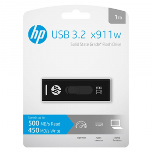 Pen Drive 1TB HP X911w USB3.2 fekete (HPFD911W-1TB)