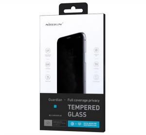 Nillkin GUARDIAN k&eacute;pernyőv&eacute;dő &uuml;veg (2.5D, full glue, betekint&eacute;s ellen, 0.33mm, 9H) FEKETE Apple iPhone 15 Pro (GP-149792)