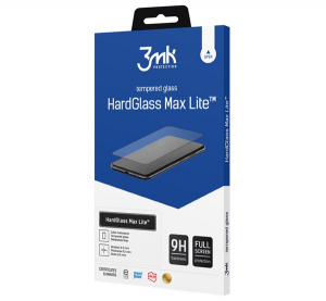 3mk HARD GLASS MAX LITE k&eacute;pernyőv&eacute;dő &uuml;veg (3D, 0.3mm, 9H) FEKETE Motorola Moto G13 (XT-2331) / Moto G23 (XT-2333) (GP-138395)