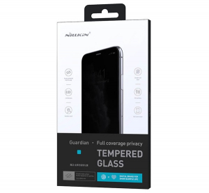 Nillkin GUARDIAN k&eacute;pernyőv&eacute;dő &uuml;veg (2.5D, full glue, betekint&eacute;s ellen, 0.33mm, 9H) FEKETE Apple iPhone 14 / iPhone 13 / iPhone 13 Pro (GP-109798)