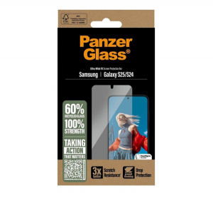 PanzerGlass k&eacute;pernyőv&eacute;dő &uuml;veg (3D, &uuml;t&eacute;s&aacute;ll&oacute;s&aacute;g, 9H) &Aacute;TL&Aacute;TSZ&Oacute; Samsung Galaxy S25 (SM-S931) (PGRNUWFG38388)