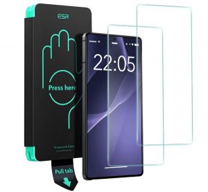 ESR képernyővédő üveg 2db (2.5D, 0.33mm, 9H + segédkeret) ÁTLÁTSZÓ Samsung Galaxy S25 Ultra (SM-S938) (GP-166821)