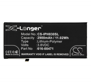 Cameron Sino Li-Polymer akku (3.8V/2900mAh, Apple 616-00468 kompatibilis) FEKETE Apple iPhone XR 6.1 (CS-IPH830SL)