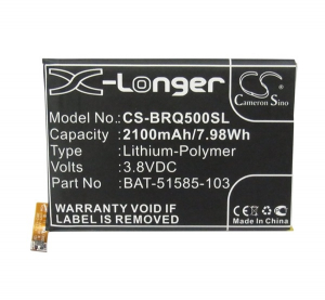 Cameron Sino Li-Polymer akku (3.8V/2100mAh, Blackberry BAT-51585-003 kompatibilis) FEKETE BlackBerry Q5 (CS-BRQ500SL)