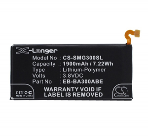 Cameron Sino Li-Polymer akku (3.8V/1900mAh, Samsung EB-BA300ABE kompatibilis) FEKETE Samsung Galaxy A3 (2015) SM-A300F (CS-SMG300SL)