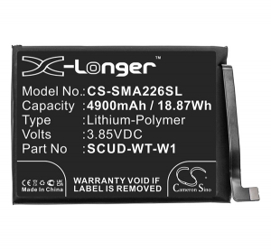 Cameron Sino Li-Polymer akku (3.85V/4900mAh, Samsung SCUD-WT-W1 kompatibilis) FEKETE Samsung Galaxy A22 5G (SM-A226) (CS-SMA226SL)