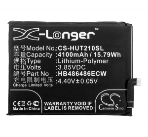 Cameron Sino Li-Polymer akku (3.85V/4100mAh, Huawei HB486486ECW kompatibilis) FEKETE Huawei P30 Pro / Mate 20 Pro (CS-HUT210SL)