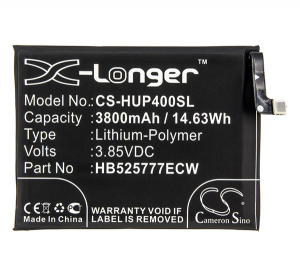Cameron Sino Li-Polymer akku (3.85V/3800mAh, Huawei HB525777ECW kompatibilis) FEKETE Huawei P40 (CS-HUP400SL)