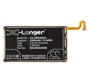 Cameron Sino Li-Polymer akku (3.85V/3500mAh, Samsung EB-BG965ABA kompatibilis) FEKETE Samsung Galaxy S9 Plus (SM-G965) (CS-SMG965XL)