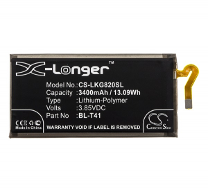 Cameron Sino Li-Polymer akku (3.85V/3400mAh, LG BL-T41 kompatibilis) FEKETE LG G8 ThinQ (G820Q) / V40 ThinQ (LM-V405) (CS-LKG820SL)