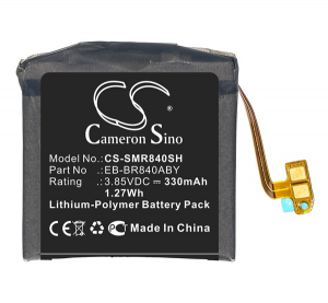 Cameron Sino Li-Polymer akku (3.85V/330mAh, Samsung EB-BR840ABY kompatibilis) Samsung Galaxy Watch 3 eSIM 45mm (SM-R845F) / Galaxy Watch 3 45mm (SM-R8