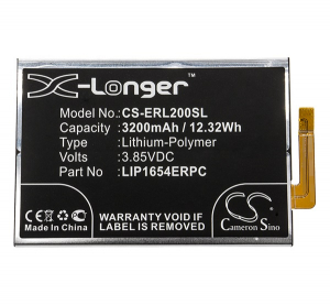 Cameron Sino Li-Polymer akku (3.85V/3200mAh, Sony 1309-2682 kompatibilis) FEKETE Sony Xperia L3 (I4312) / Xperia L2 (H4311) (CS-ERL200SL)
