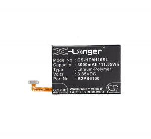 Cameron Sino Li-Polymer akku (3.85V/3000mAh, HTC 35H00256-00 kompatibilis) FEKETE (CS-HTM110SL)