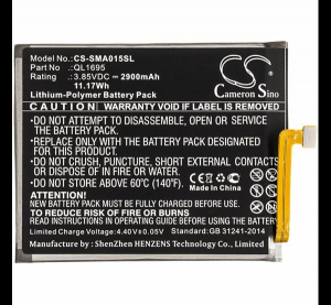 Cameron Sino Li-Polymer akku (3.85V/2900mAh, Samsung QL1695 kompatibilis) FEKETE Samsung Galaxy A01 (SM-A015F) (CS-SMA015SL)