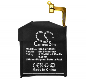 Cameron Sino Li-Polymer akku (3.85V/250mAh, Samsung EB-BR170ABU kompatibilis) FEKETE Samsung Galaxy Watch 42mm (SM-R810N) (CS-SMR810SH)