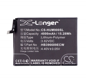 Cameron Sino Li-Polymer akku (3.82V/4000mAh, Huawei HB396689ECW kompatibilis) FEKETE Huawei Mate 9 Pro / Mate 9 (CS-HUM900SL)
