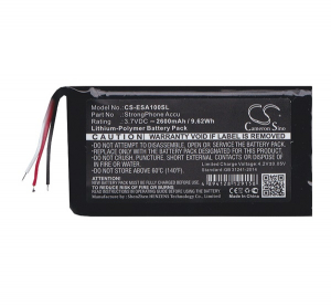 Cameron Sino Li-Polymer akku (3.7V/2600mAh, Evolveo StrongPhoneAccu kompatibilis) FEKETE Evolveo Strongphone ACCU (CS-ESA100SL)