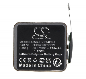 Cameron Sino Li-Polymer akku (3,87V / 290mAh, Huawei HB522025EFW kompatibilis) FEKETE Huawei Watch GT 3 42mm (CS-HUP342SH)