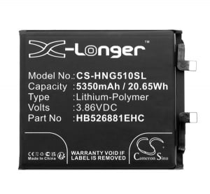 Cameron Sino Li-Polymer akku (3,86V / 5350mAh, Honor HB526881EHC kompatibilis) FEKETE Honor Magic 5 Pro 5G (CS-HNG510SL)