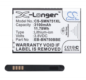 Cameron Sino Li-Ion akku (3.8V/3100mAh, Samsung EB-BN750BBC kompatibilis) FEKETE Samsung Galaxy Note 3 Neo (SM-N7505) (CS-SMN751XL)