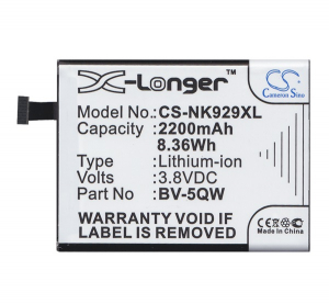 Cameron Sino Li-Ion akku (3.8V/2200mAh, Nokia BV-5QW kompatibilis) FEKETE Nokia Lumia 929 / Lumia 930 (CS-NK929XL)