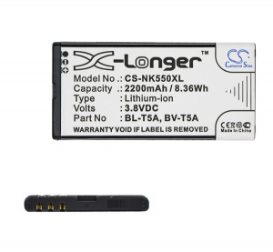 Cameron Sino Li-Ion akku (3.8V/2200mAh, Microsoft BL-T5A kompatibilis) FEKETE Nokia Lumia 730 / Nokia Lumia 735 / Microsoft Lumia 550 (CS-NK550XL)