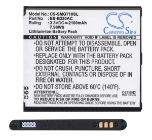 Cameron Sino Li-Ion akku (3.8V/2100mAh, Samsung EB-B220AC kompatibilis) FEKETE Samsung Galaxy Grand 2 (SM-G7100) (CS-SMG710SL)