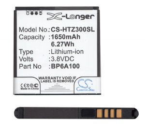 Cameron Sino Li-Ion akku (3.8V/1650mAh, HTC 35H00190-09M kompatibilis) FEKETE HTC Desire 300 (CS-HTZ300SL)