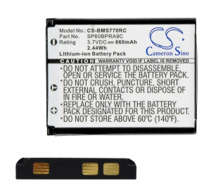 Cameron Sino Li-Ion akku (3.7V/660mAh, Panasonic N4FUYYYY0046 kompatibilis) (CS-BMS770RC)