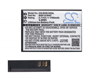 Cameron Sino Li-Ion akku (3.7V/1700mAh, Evolveo SGP-X1BAT kompatibilis) FEKETE Evolveo Strongphone X1 (CS-EXG100SL)