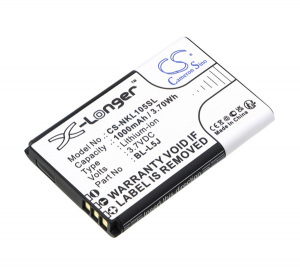 Cameron Sino Li-Ion akku (3,7V / 1000mAh, Nokia BL-L5J kompatibilis) FEKETE Nokia 105 (2023) (CS-NKL105SL)