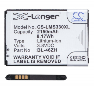 Cameron Sino akku 2150mAh LI-ION (BL-46ZH kompatibilis) LG K8 (K350n) / K7 (X210) (CS-LMS330XL)