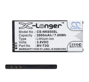 Cameron Sino akku 2000mAh LI-ION (BV-T3G kompatibilis) Microsoft Lumia 650 (CS-NK650SL)