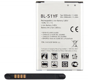 gigapack Akku 3000mAh LI-ION (BL-51YF kompatibilis) LG G4 Stylus (H635) / G4 (H815) " csomagolás" (GP-56896)