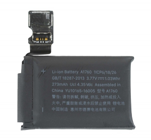 gigapack Akku 273mAh LI-ION (A1760 kompatibilis) Apple Watch Series 2 38mm " csomagol&aacute;s" (GP-21558)