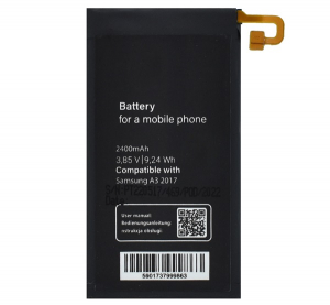 gigapack Akku 2400mAh LI-ION (EB-BA320ABE kompatibilis) Samsung Galaxy A3 (2017) SM-A320F " csomagolás" (GP-124712)