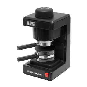 Home Szarvasi SZV-612/3 Mini Espresso kávéfőző 11959, 800 W, 3.04 bar, üveg kiöntő, hőkorlátozó, hőkioldó, fekete (32862)