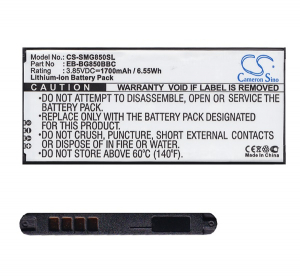 Cameron Sino Li-Ion akku (3.85V/1700mAh, Samsung EB-BG850BBC kompatibilis) FEKETE Samsung Galaxy Alpha (SM-G850) (CS-SMG850SL)