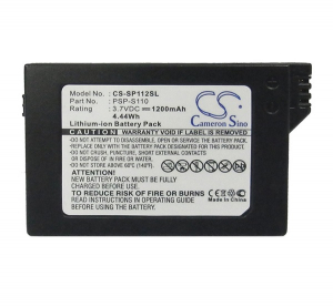 Cameron Sino Li-Ion akku (3.7V/1200mAh, Sony PSP-S110 kompatibilis) FEKETE (CS-SP112SL)