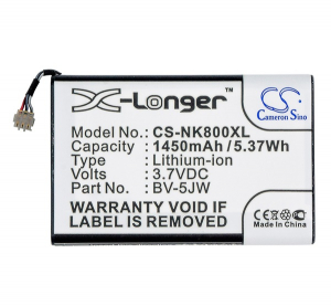 Cameron Sino akku 1450mAh LI-ION (BV-5JW kompatibilis) Nokia Lumia 800 (CS-NK800XL)