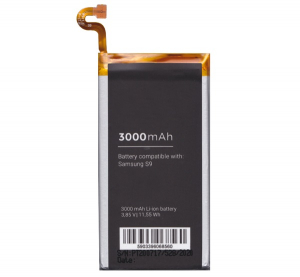 gigapack Akku 3A LI-ION (3000mAh, EB-BG960ABE/GH82-15963A kompatibilis) Samsung Galaxy S9 (SM-G960) " csomagolás" (GP-99600)