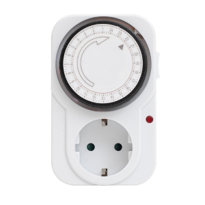 Home mechanikus belt&eacute;ri időz&iacute;tő &oacute;ra, 24 &oacute;r&aacute;ra programozhat&oacute;, naponta ism&eacute;tlődő kapcsol&aacute;sok, 250 V, 3680 W (TG 3)