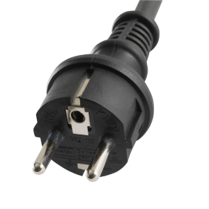 Home hosszabbító gumikábel, 25 méter, H07RN-F, zárófedéllel, max. 3500 W, IP44, fekete (NV725BK)