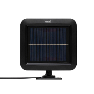 Home napelemes LED reflektor, 250 lm, PIR mozg&aacute;s&eacute;rz&eacute;kelő, 120&deg; 5m, 56 db hidegfeh&eacute;r SMD LED, energiatakar&eacute;kos, műanyag, IP44 (FLP250SOLAR)